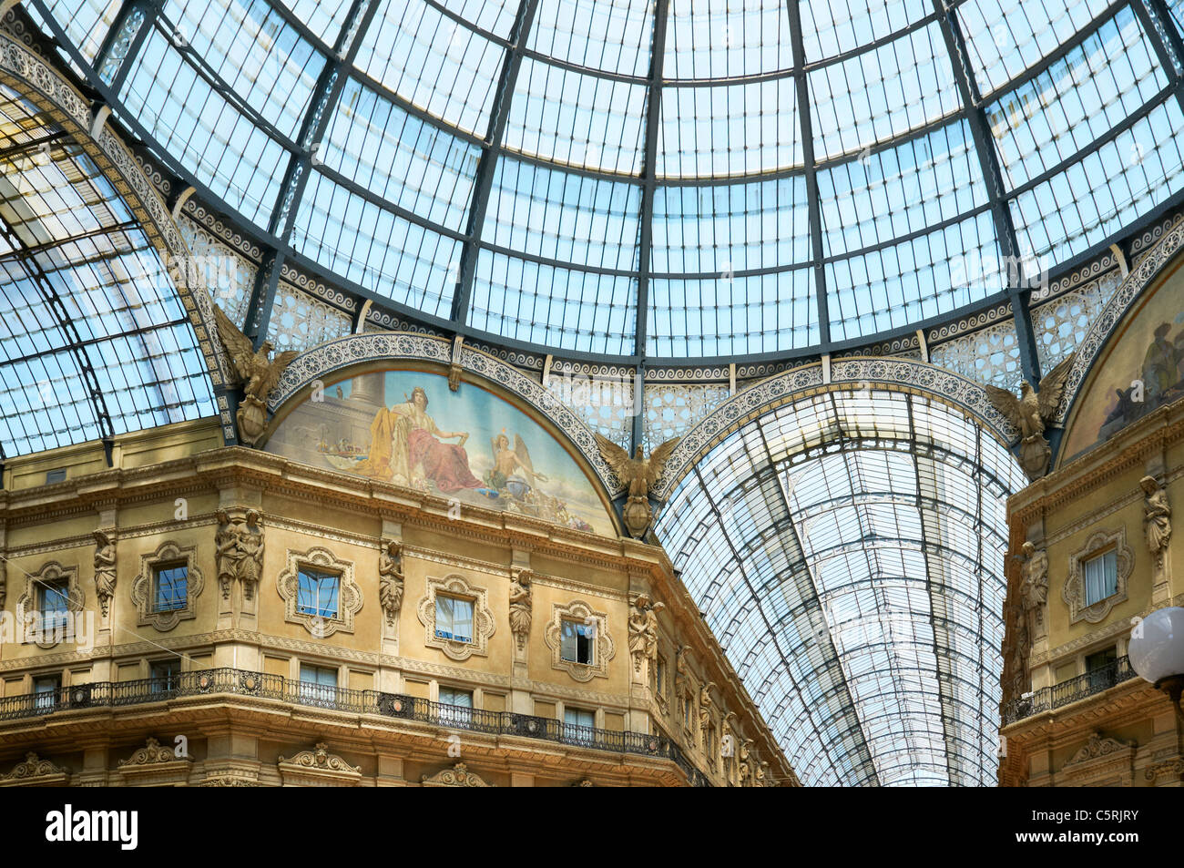 La Galleria Vittorio Emanuele II, Milan, Italie Banque D'Images