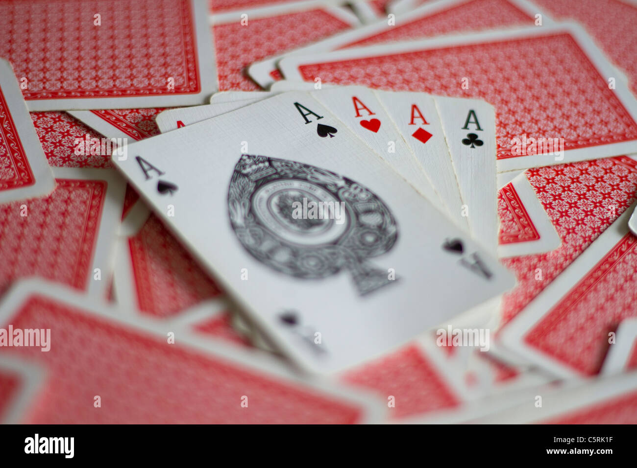 Quatre As Banque D'Images