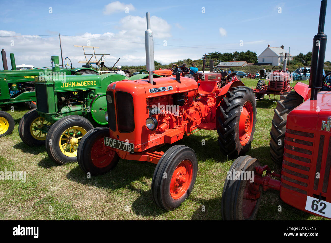 Nuffield 342 à St Buryan vintage rally de tracteur Banque D'Images