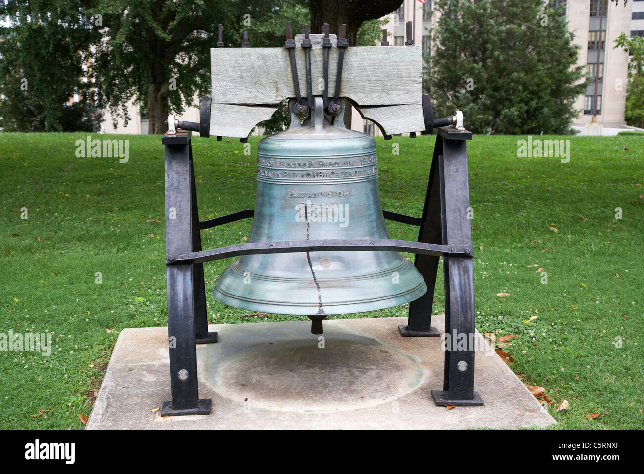 Replica Liberty Bell Nashville Tennessee USA Capitol Hill Banque D'Images