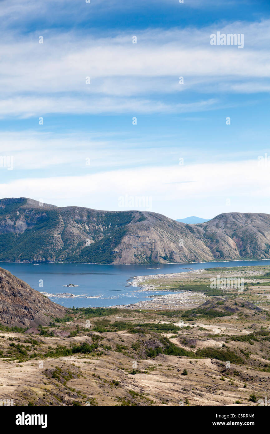 Spirit Lake au Mont St Helens Monument Volcanique National Banque D'Images