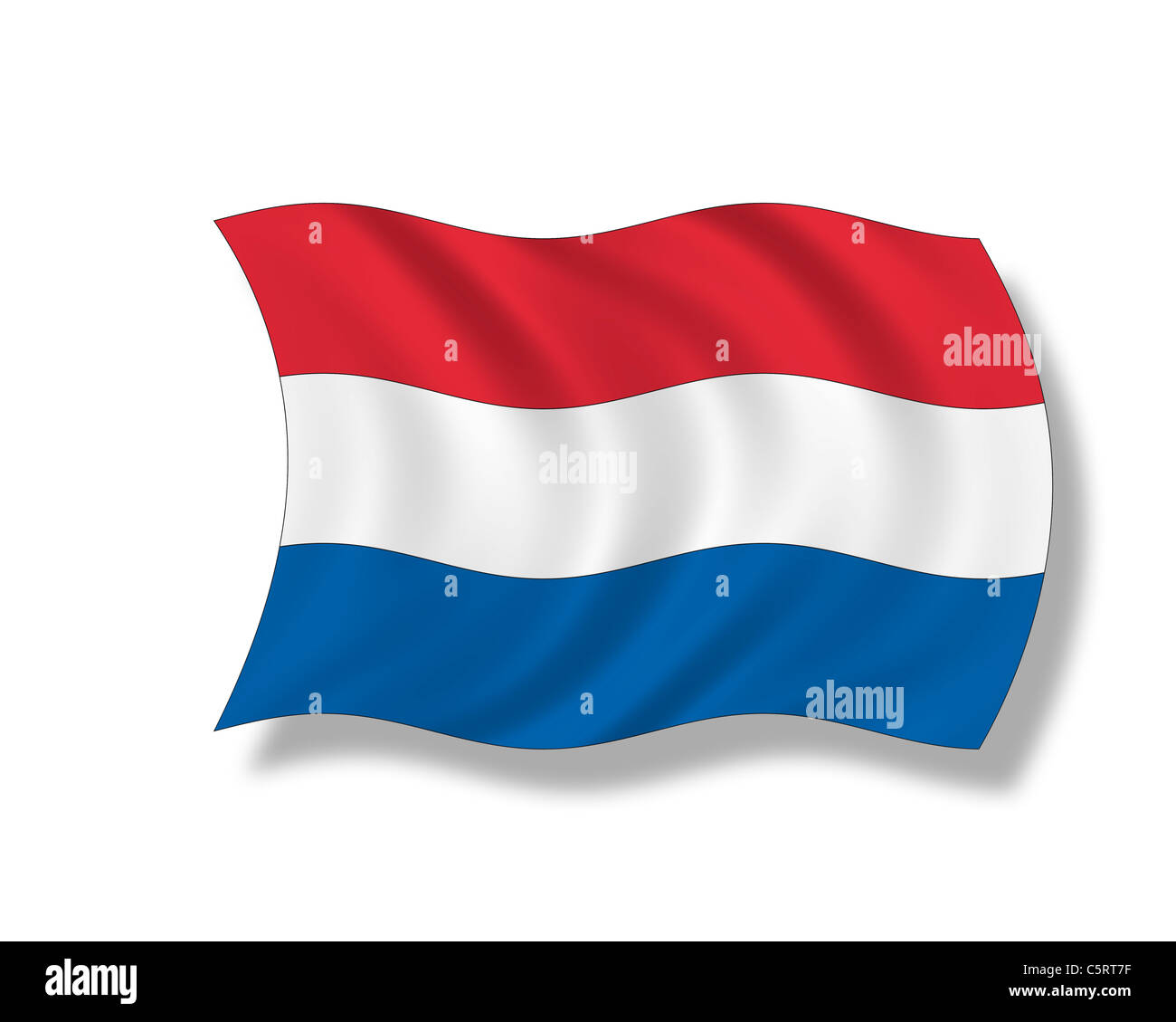Illustration, Flag, Royaume des Pays-Bas Banque D'Images