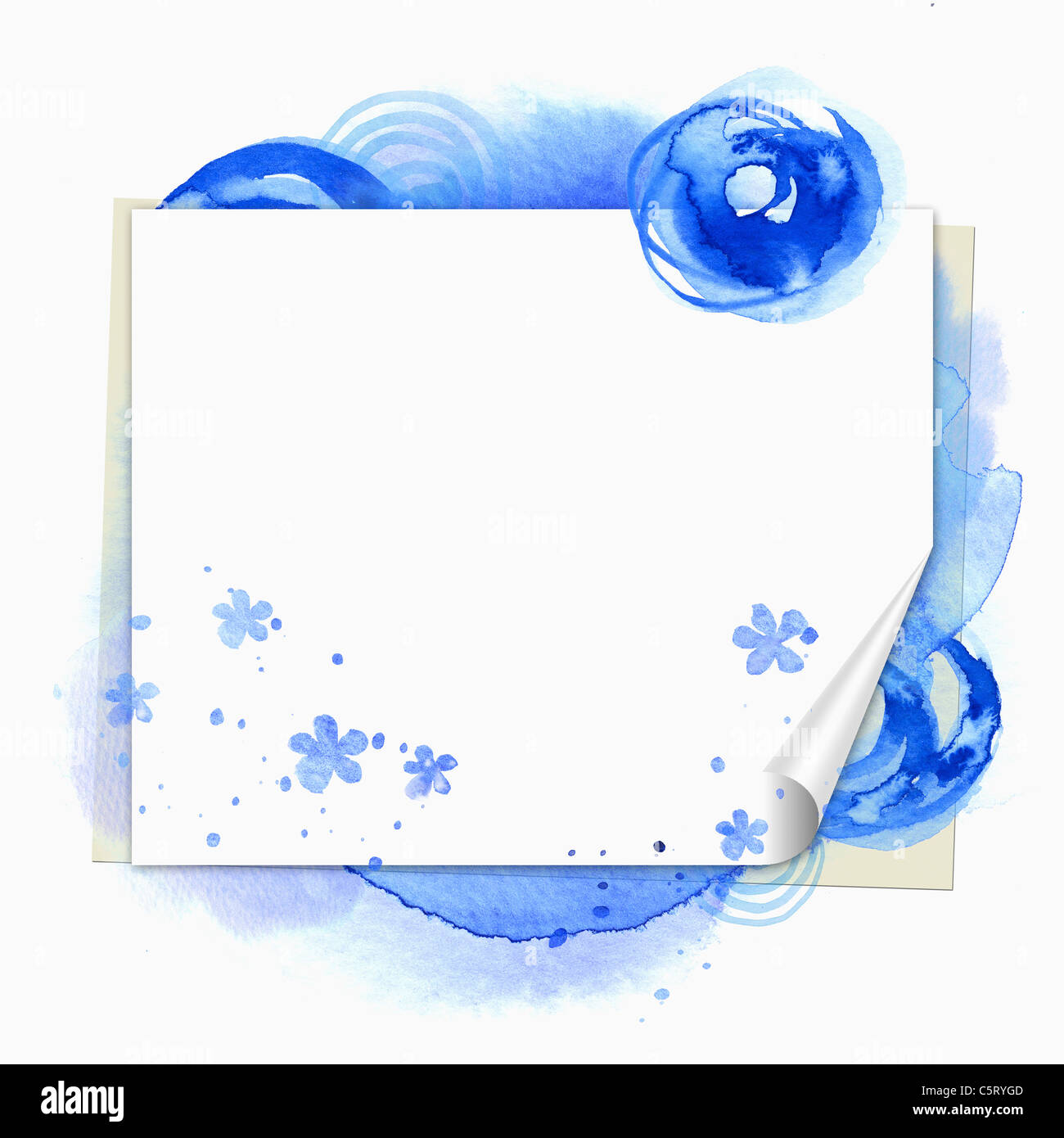 Fleur en toile Banque D'Images