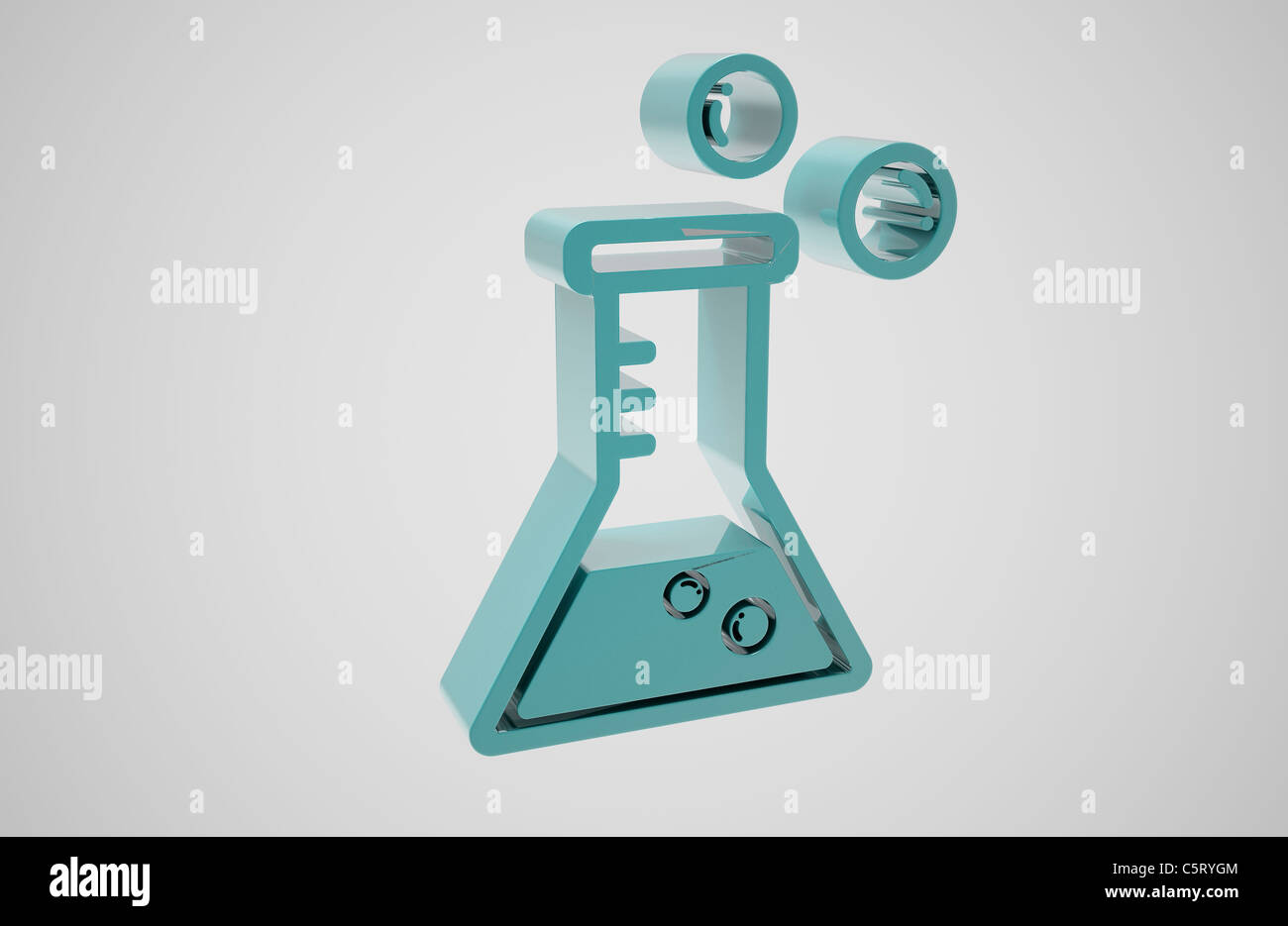 Icône de l'équipement de laboratoire Banque D'Images