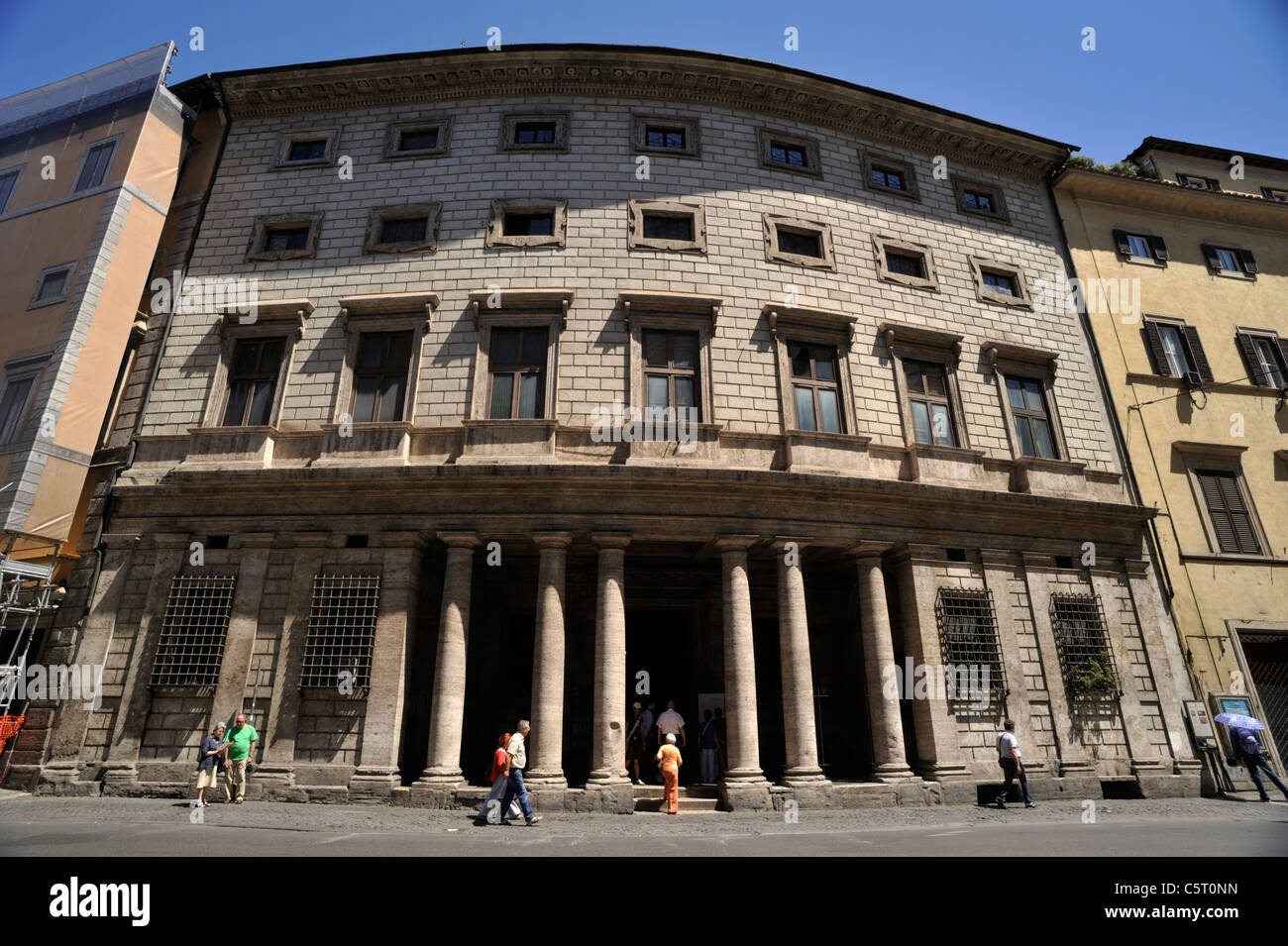 Italie, Rome, Palazzo Massimo alle colonne, palais de la Renaissance Banque D'Images