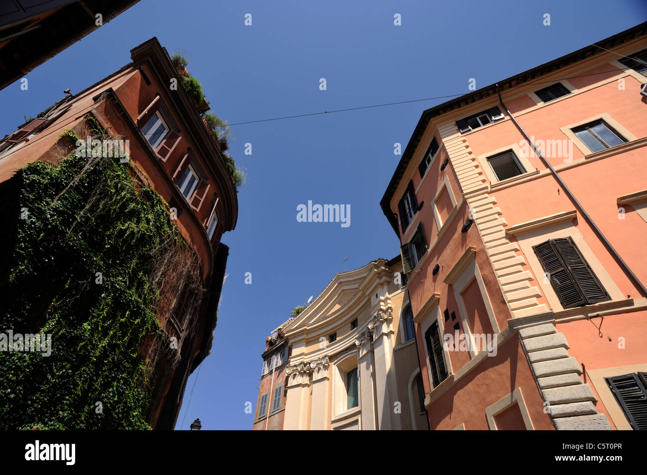 Italie, Rome, Trastevere, via di Santa Dorotea Banque D'Images