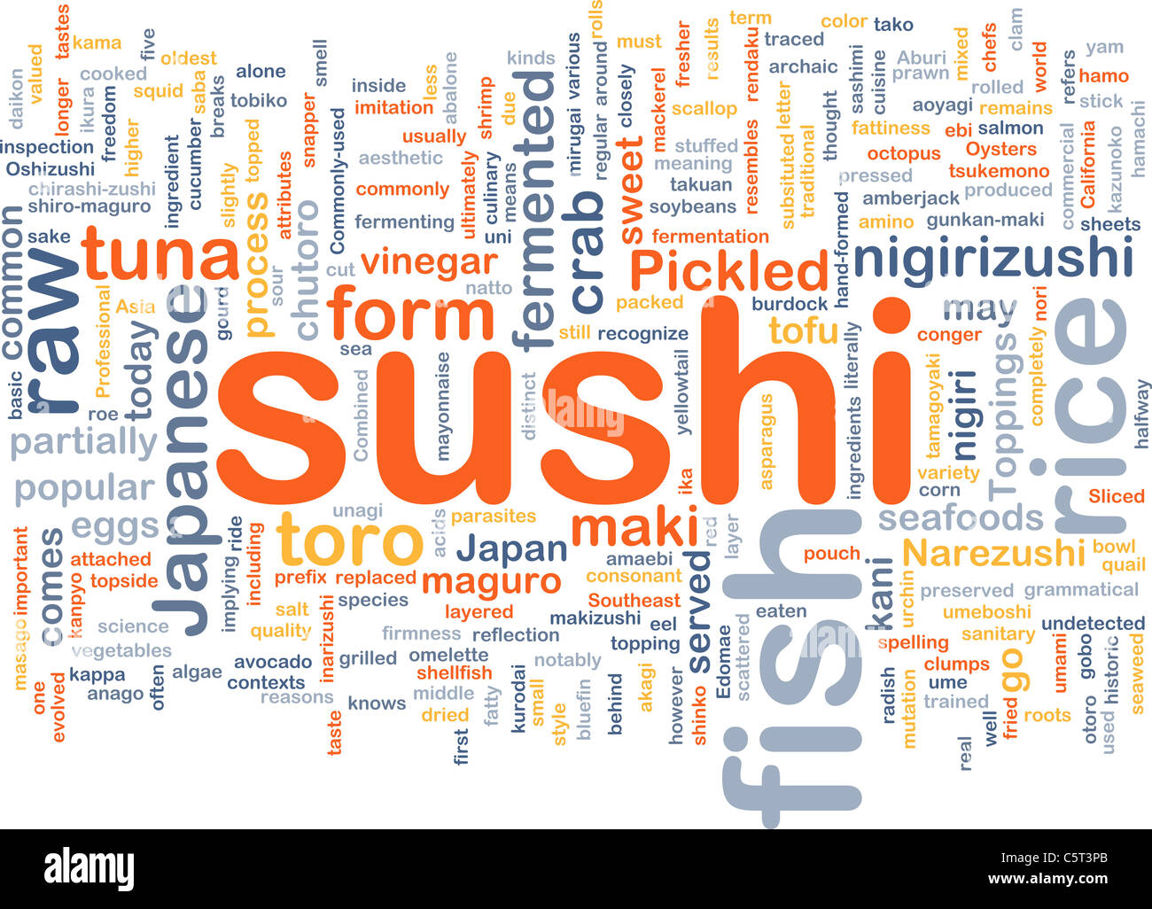 Contexte concept illustration de sushi Japanese food Banque D'Images