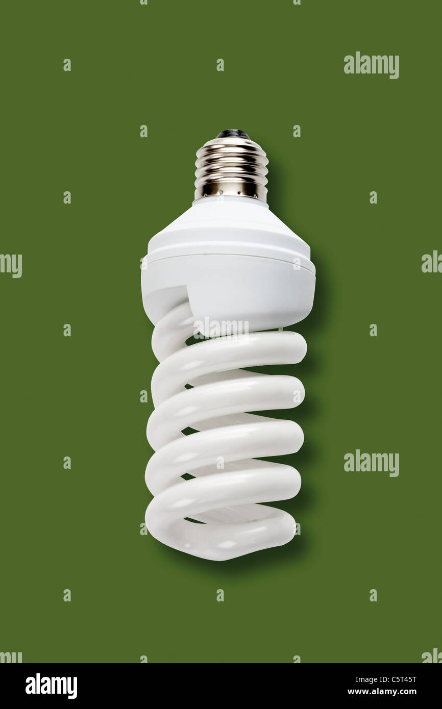 Ampoule à économie d'énergie, elevated view Banque D'Images