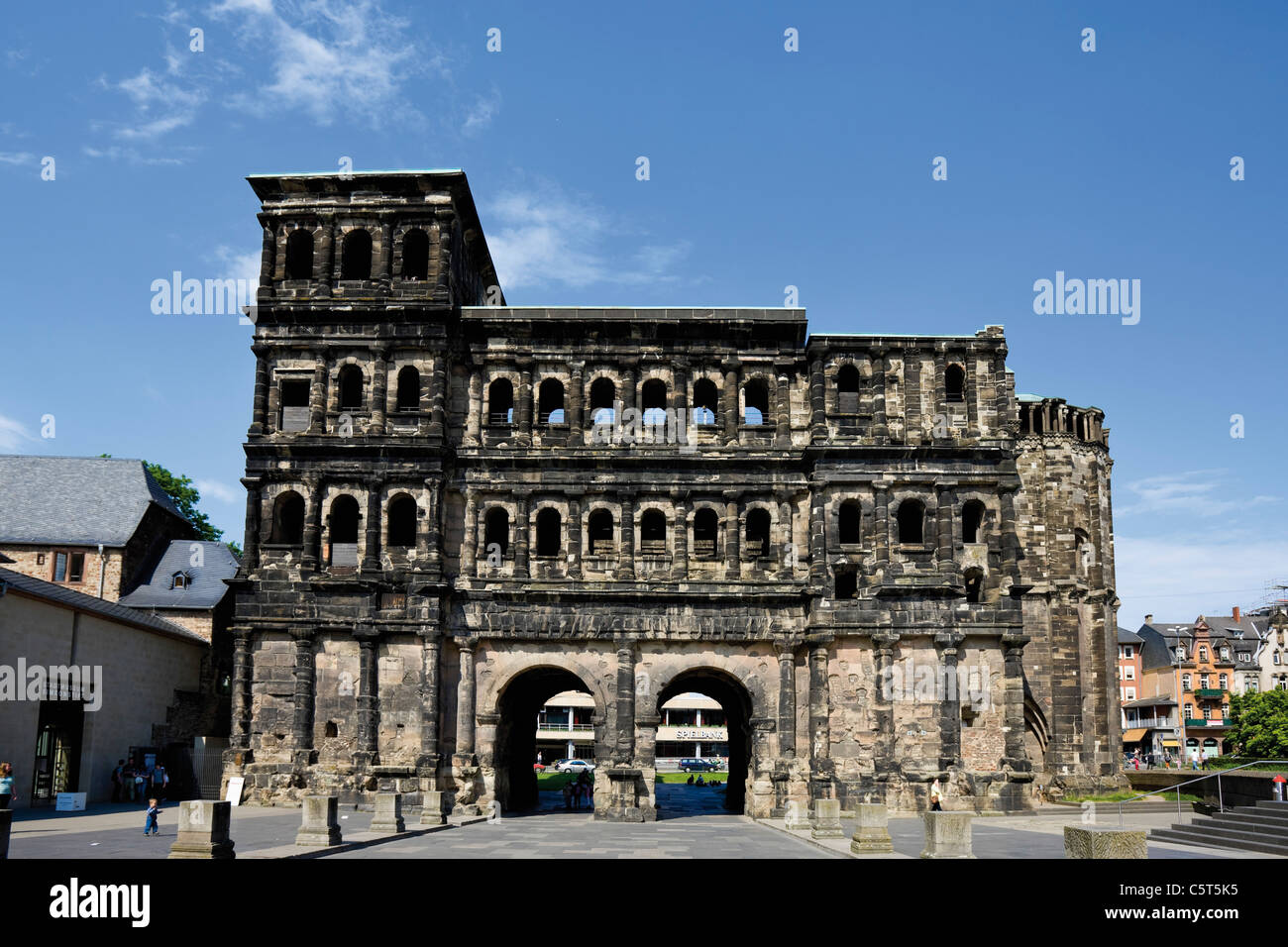 Allemagne, Rhénanie-Palatinat, Treves, Porta Nigra Banque D'Images