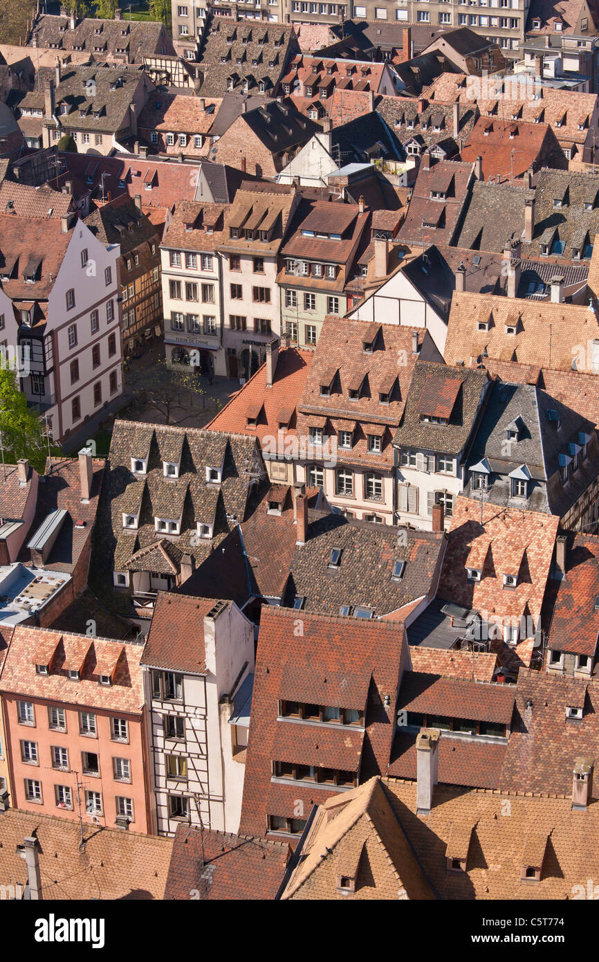 France, Alsace, Strasbourg, vue sur la ville Banque D'Images