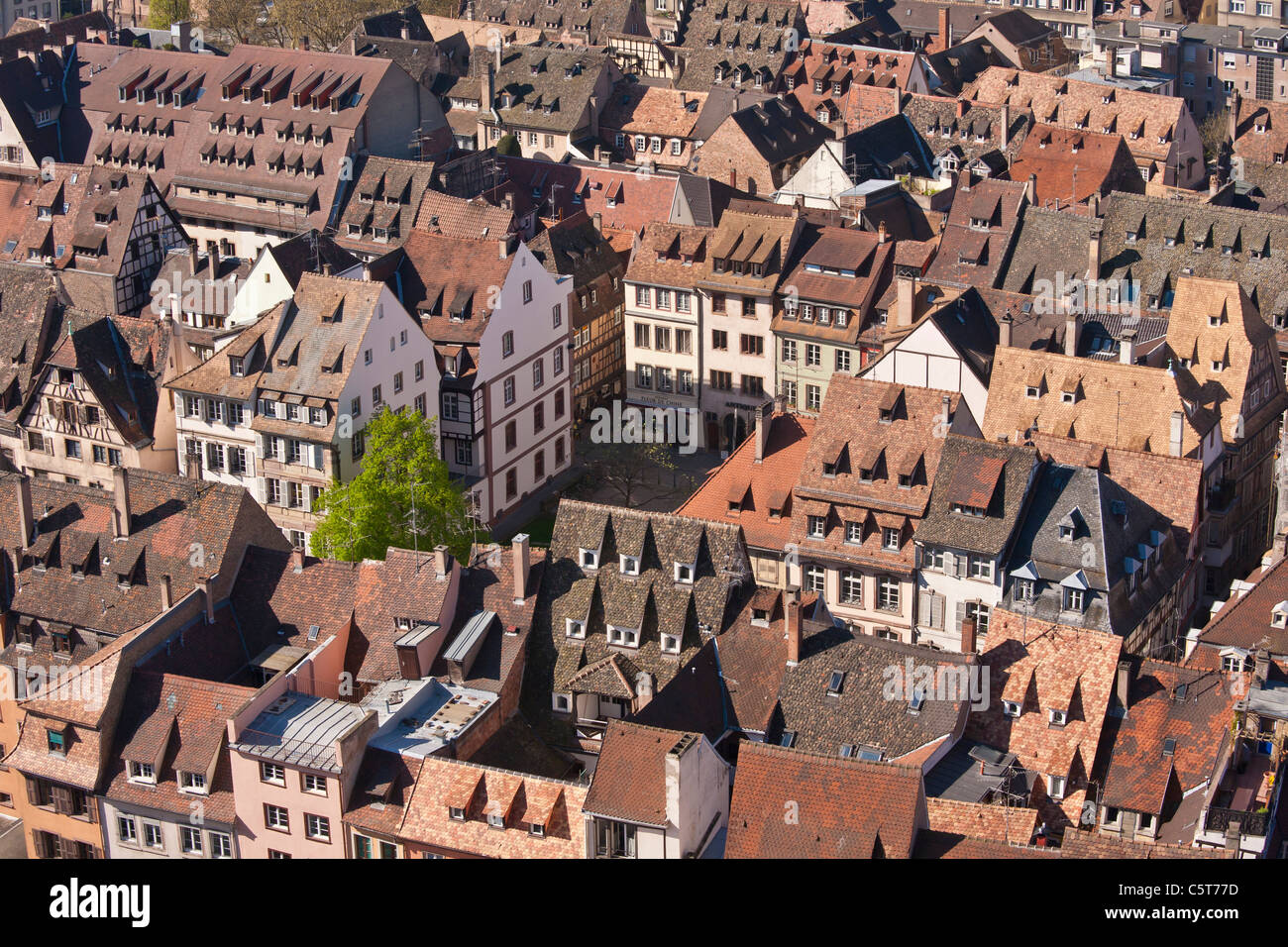 France, Alsace, Strasbourg, vue sur la ville Banque D'Images