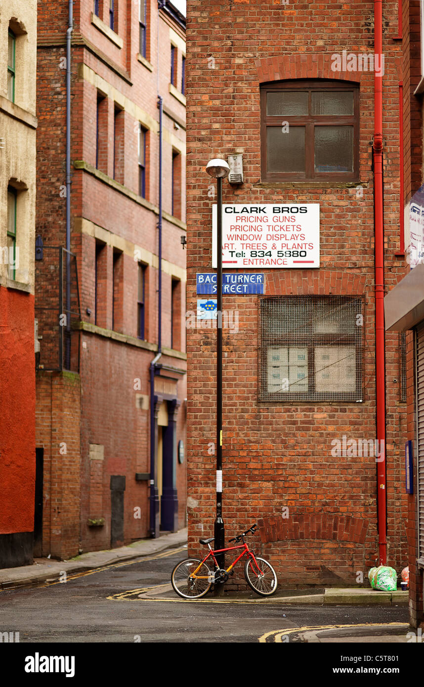 Ruelles dans le Northern Quarter, à Manchester Banque D'Images