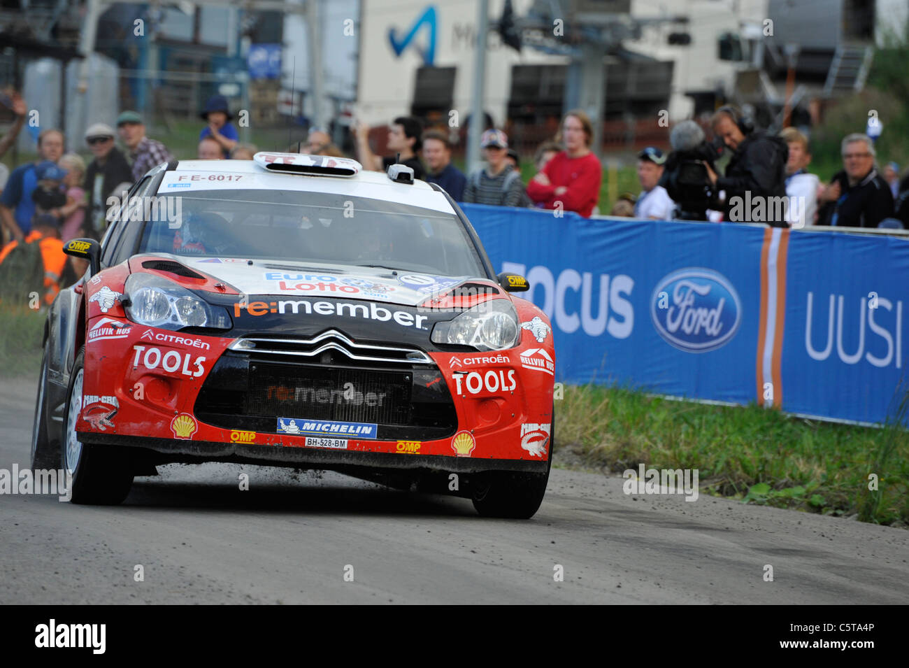 Rally Finland SS22 Laajavuori 2, le championnat du Monde des Rallyes (WRC) Banque D'Images