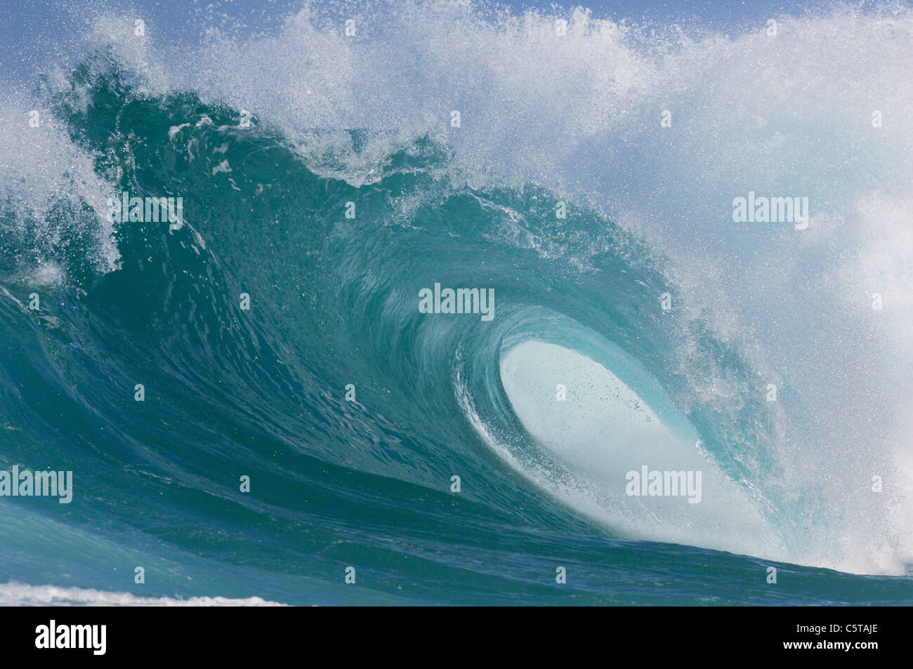 USA, Hawaii, Oahu, Big Wave, close-up Banque D'Images
