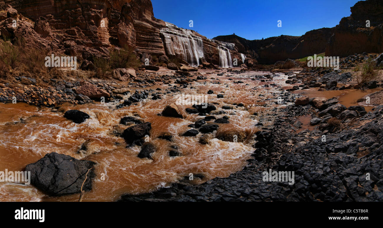 Grand Falls, chutes de chocolat aka Arizona Banque D'Images