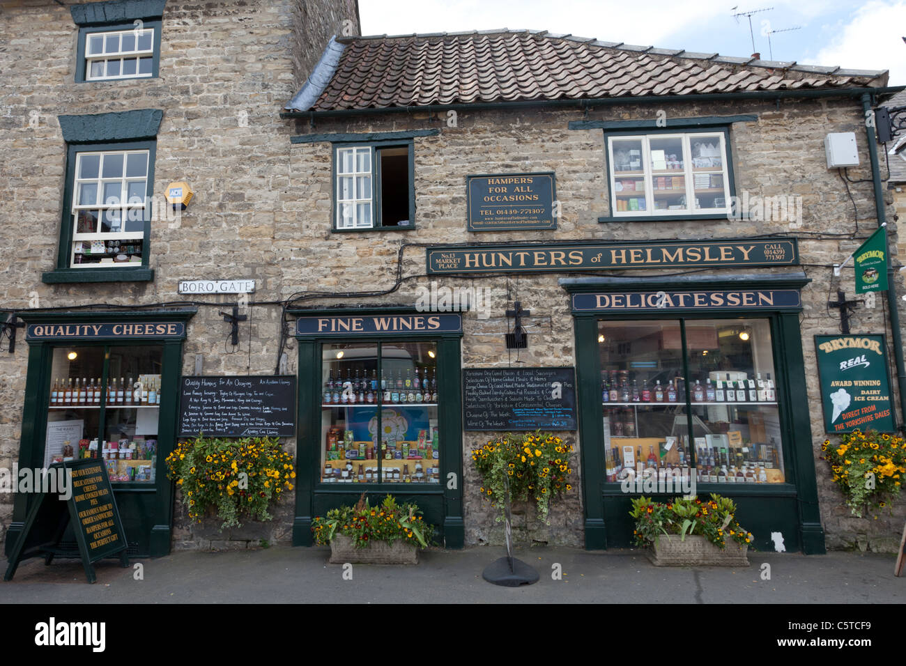 Hunter's delicatessen dans Helmsley,une ville de marché dans le Yorkshire, UK Banque D'Images