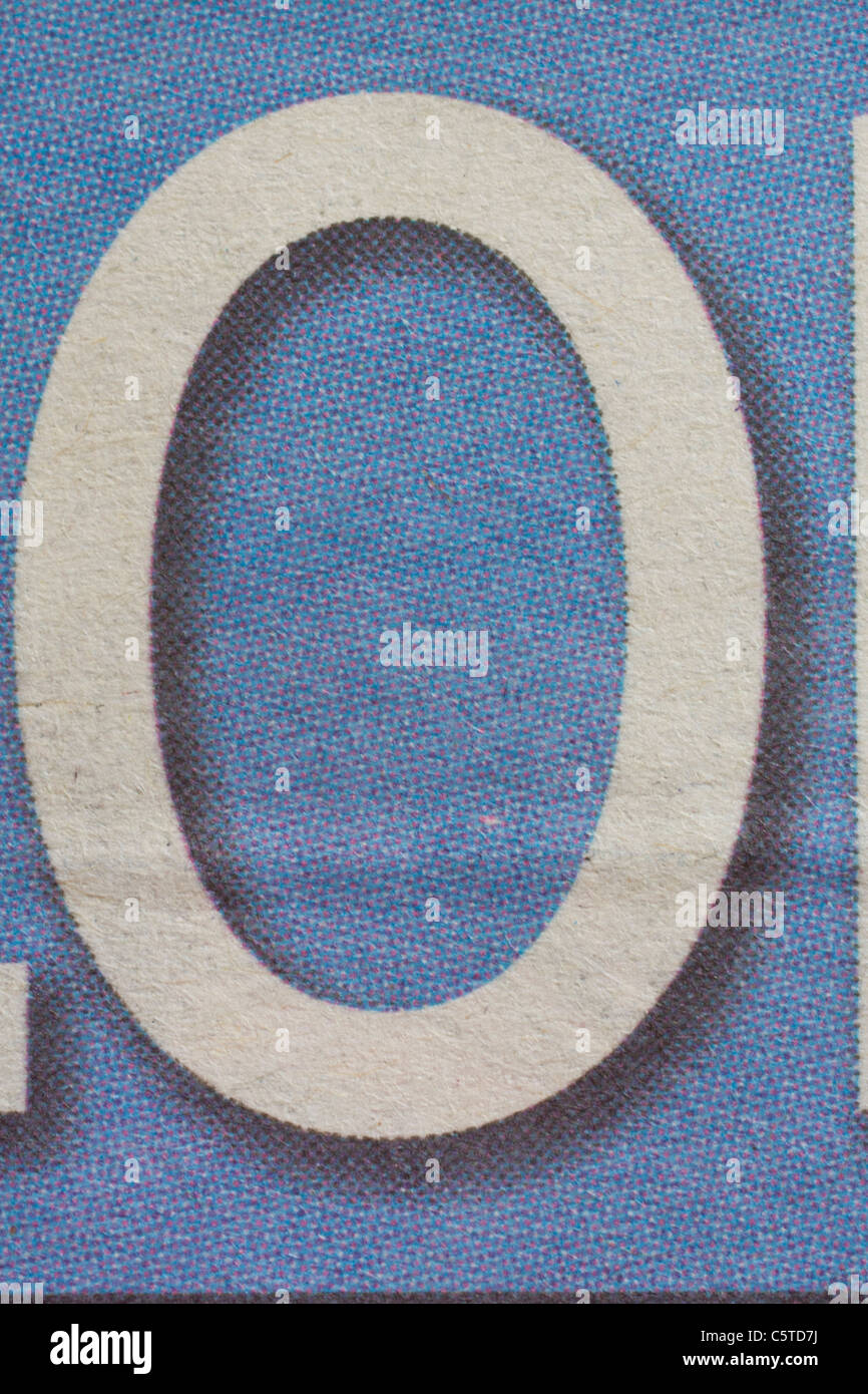 Caractère caractère O alphabet lettre photographie Banque D'Images