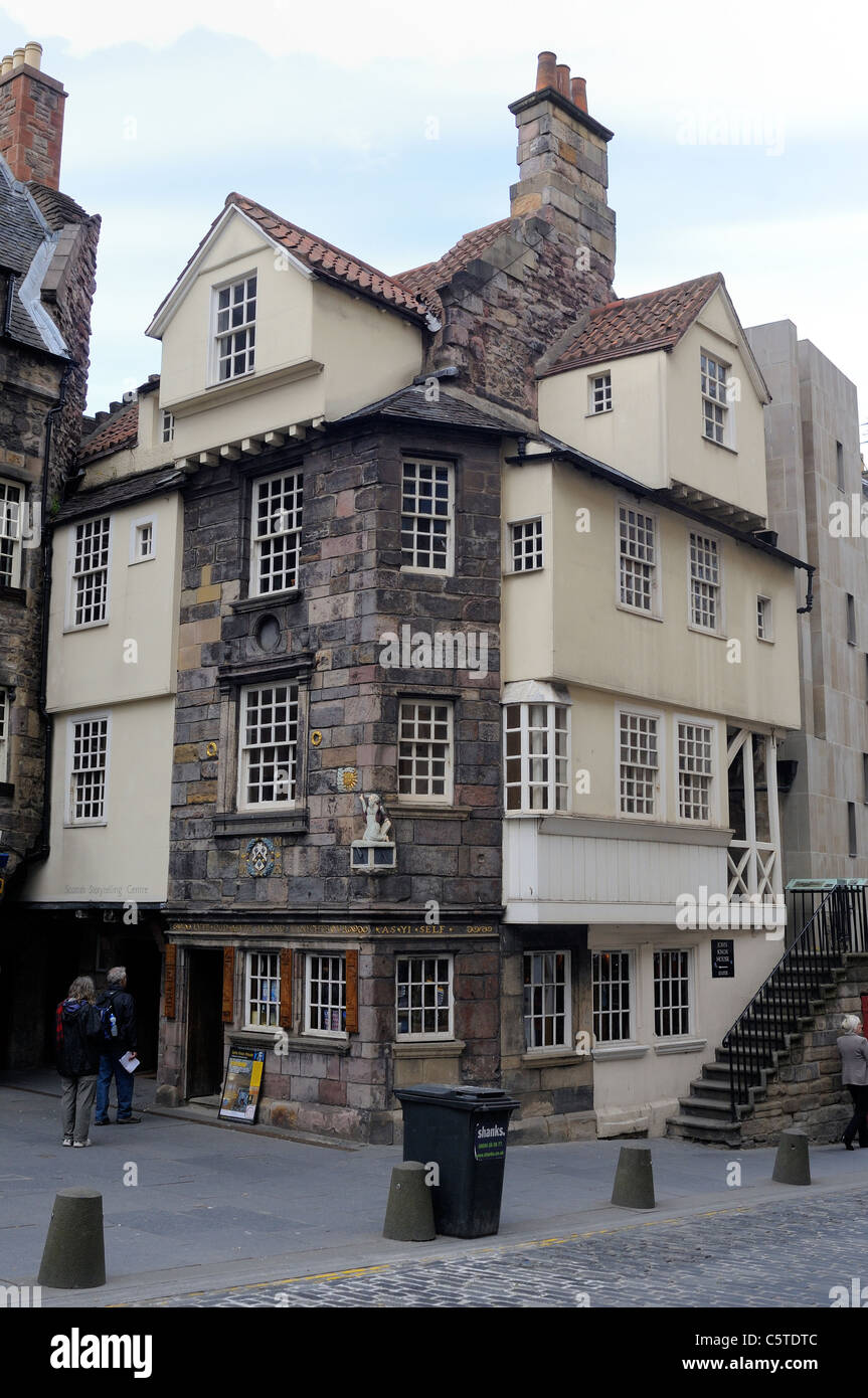 La maison de John Knox sur High Street Le Royal Mile Edinburgh Scotland Banque D'Images