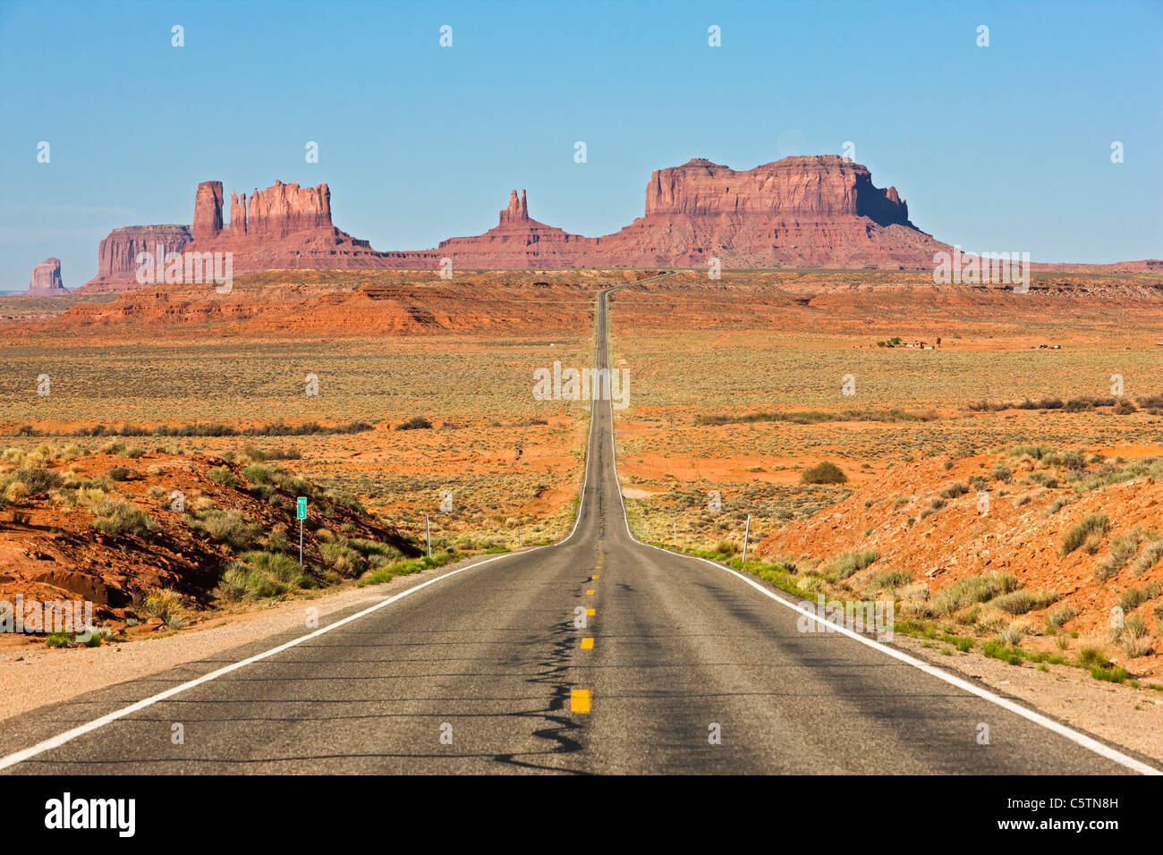 USA, Utah, Monument Valley, la route 163 Banque D'Images