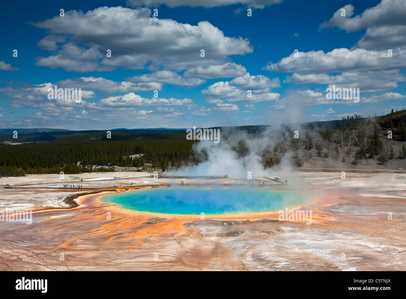 USA, Wyoming, Yellowstone National Park, Midway Geyser Basin Banque D'Images
