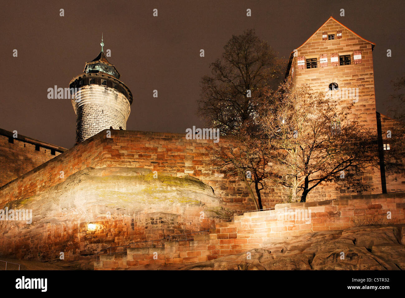 Germany, Bavaria, Munich, Nuremberg, vue sur château Banque D'Images