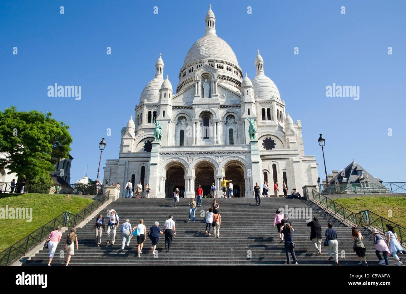 France, Paris, Montmartre, Sacré Coeur Banque D'Images