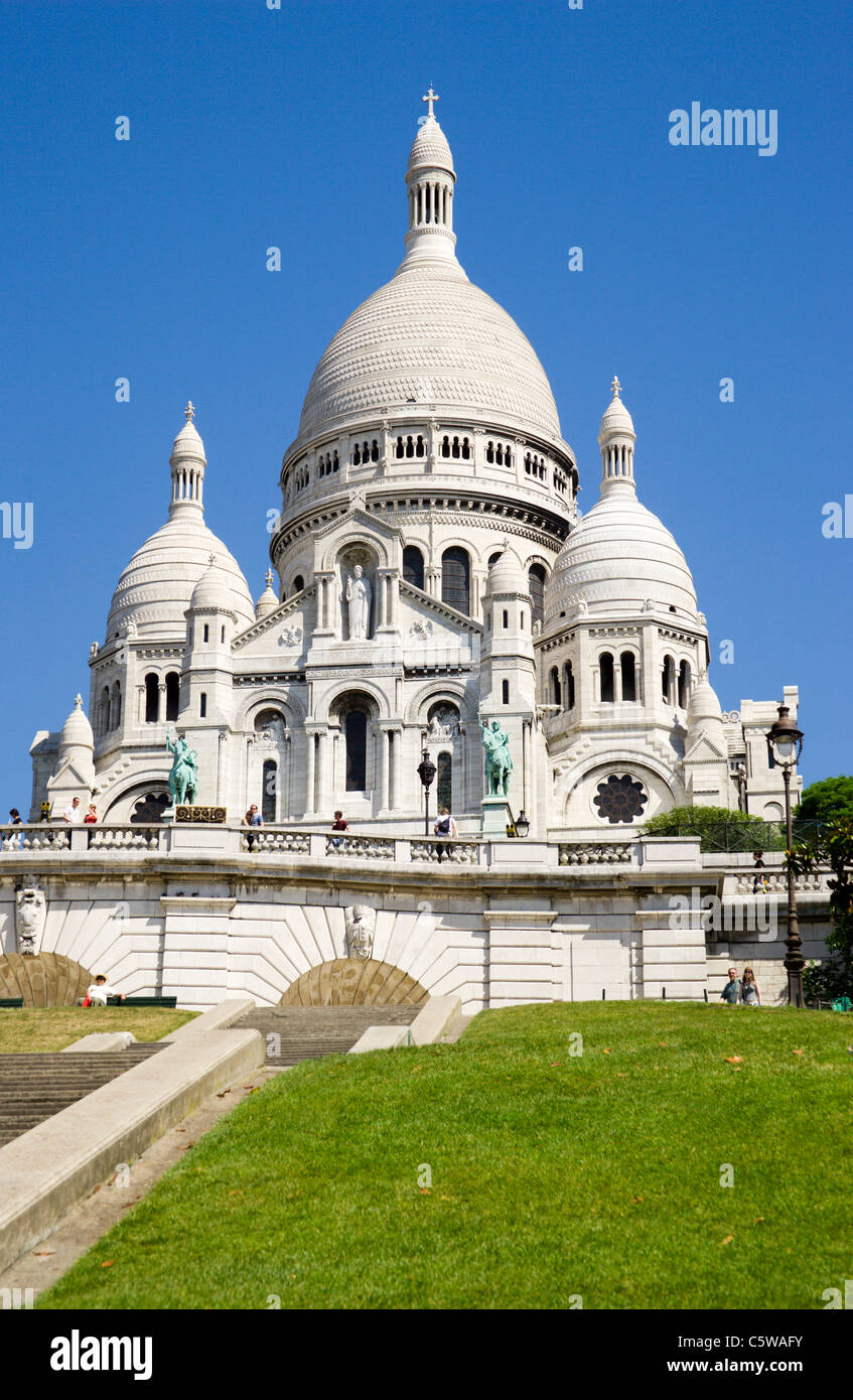 France, Paris, Montmartre, Sacré Coeur Banque D'Images