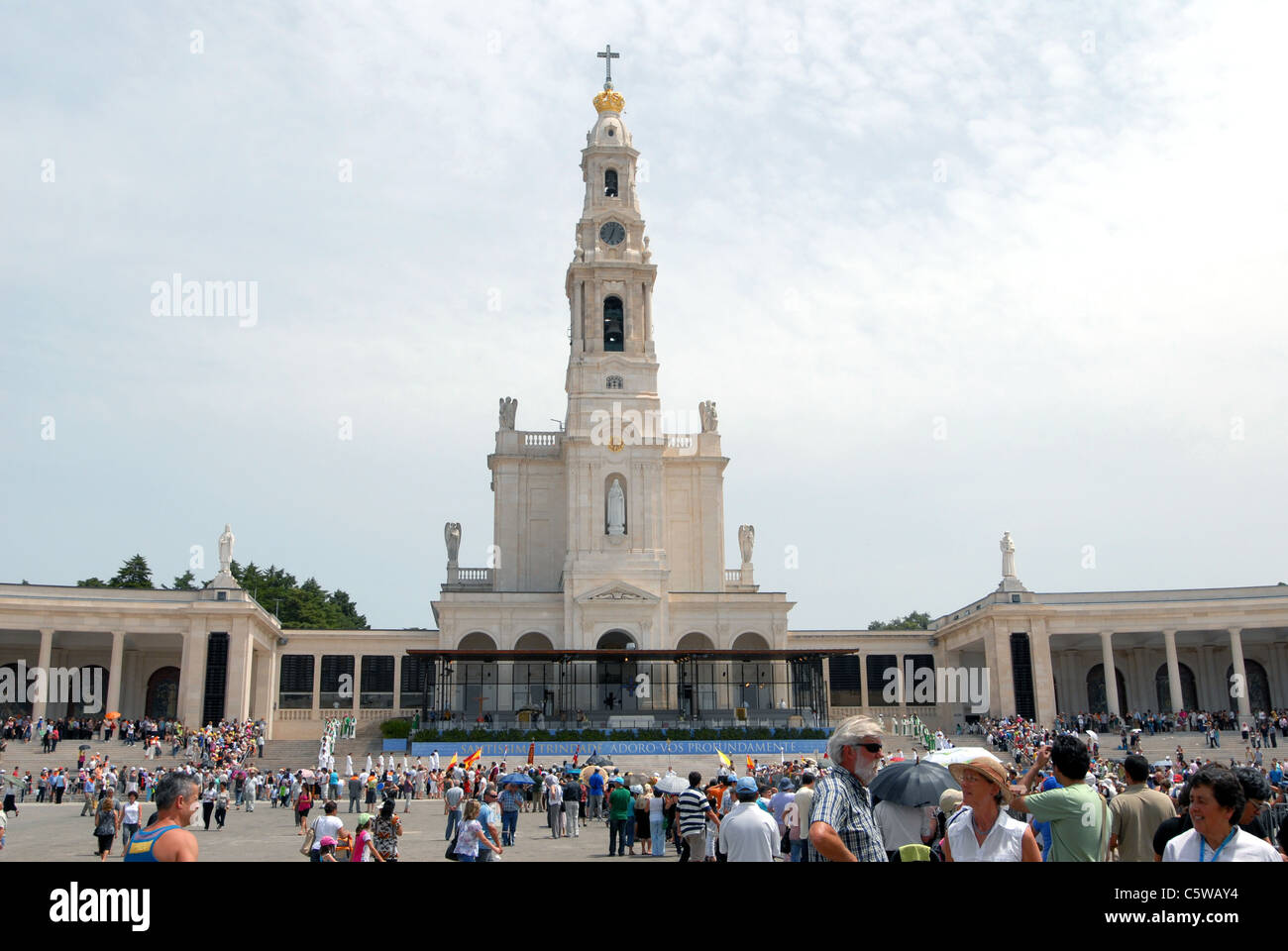 Basilique Notre Dame de Fatima au Portugal Banque D'Images