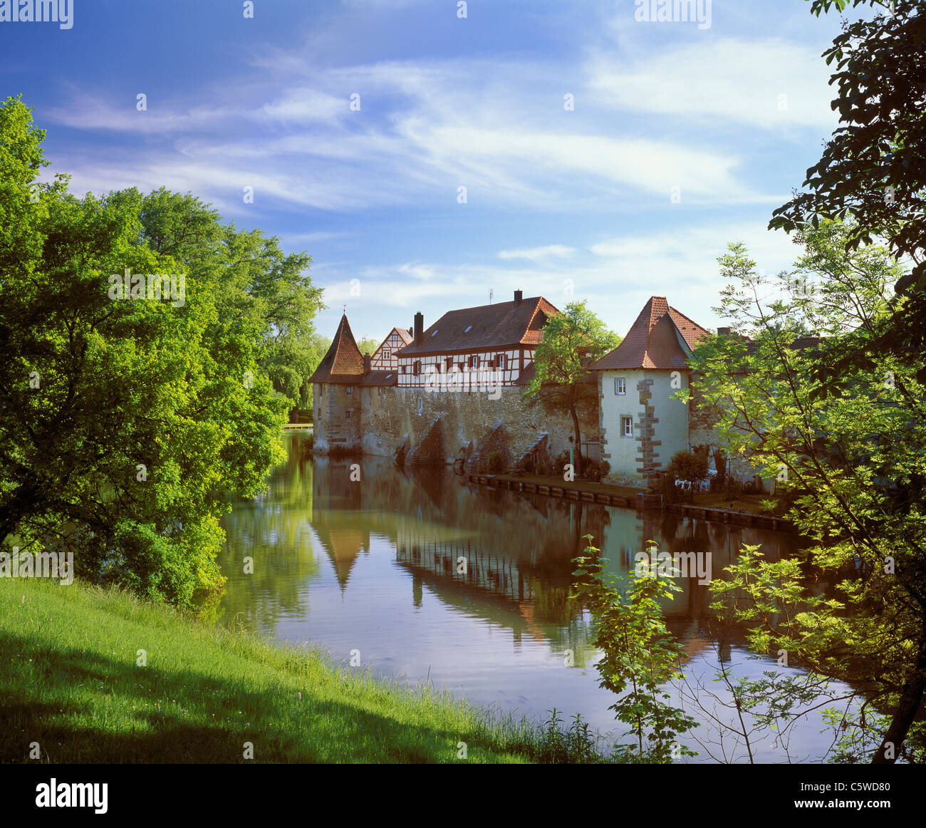 L'Allemagne, la Bavière, la Franconie, Weihermauer ville mur dans weissenburg Banque D'Images