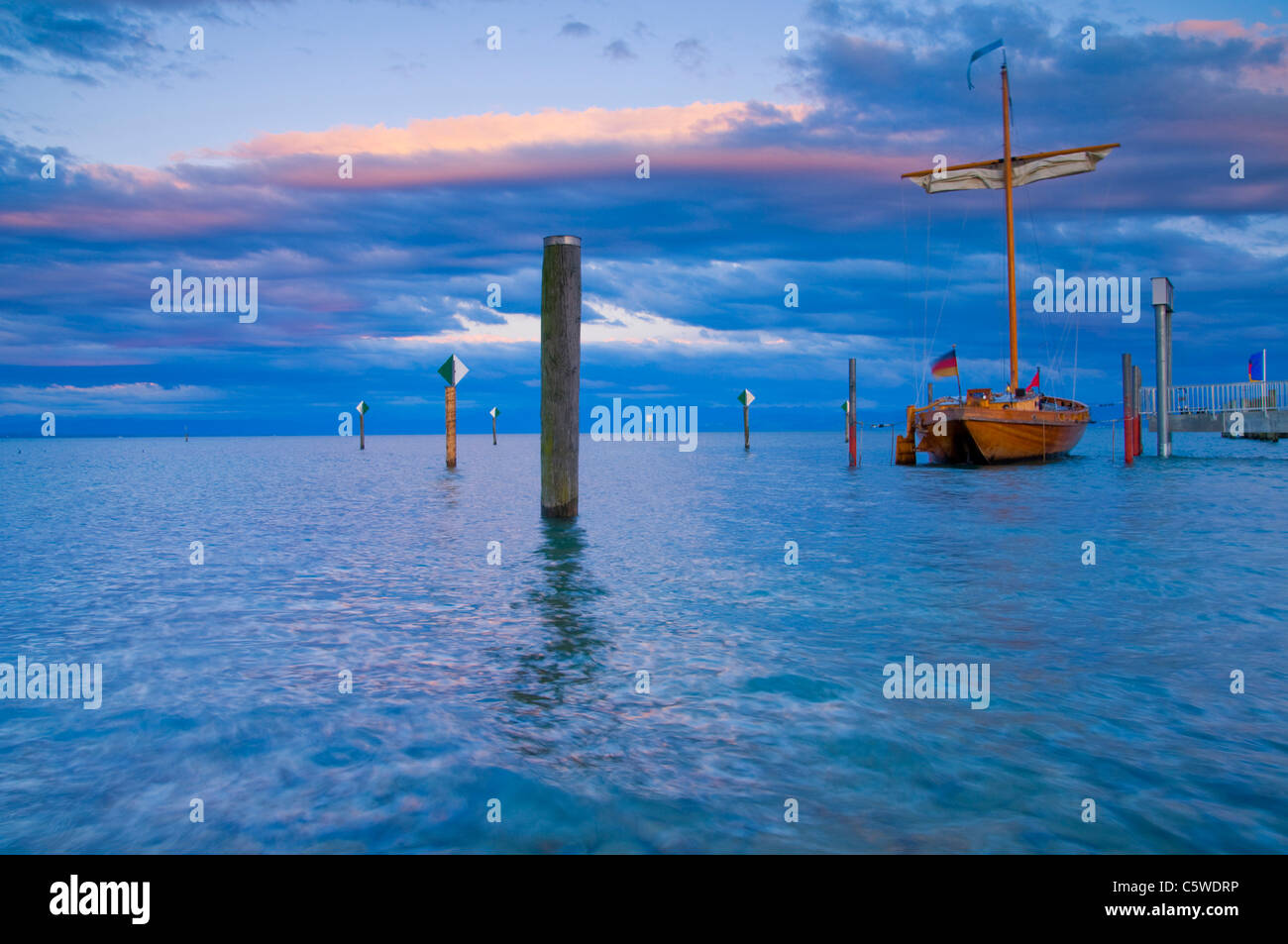 Allemagne, Baden WÃ¼rttemberg, Immenstaad, Lac de Constance Banque D'Images