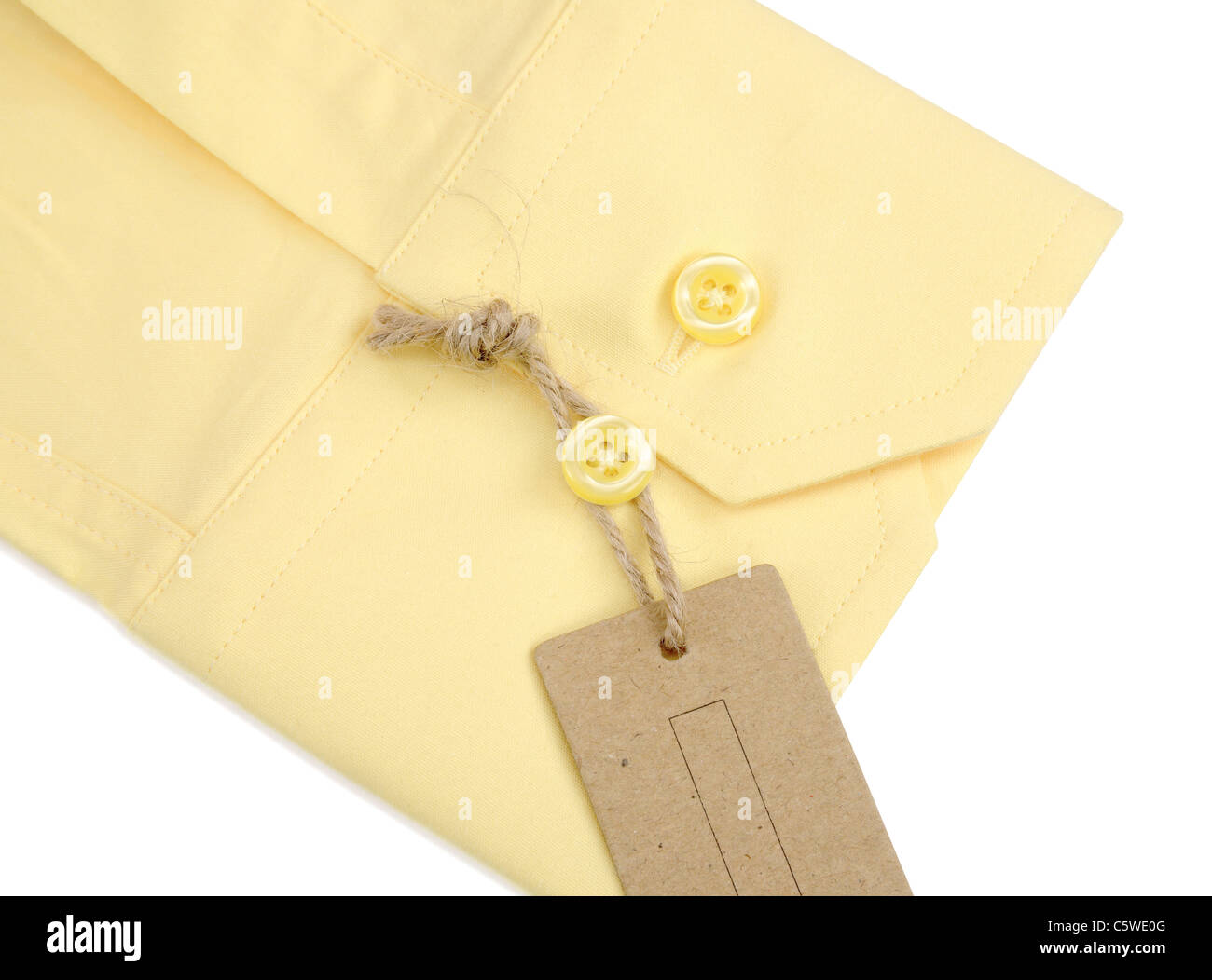 Tag vêtements sur shirt brassard Banque D'Images