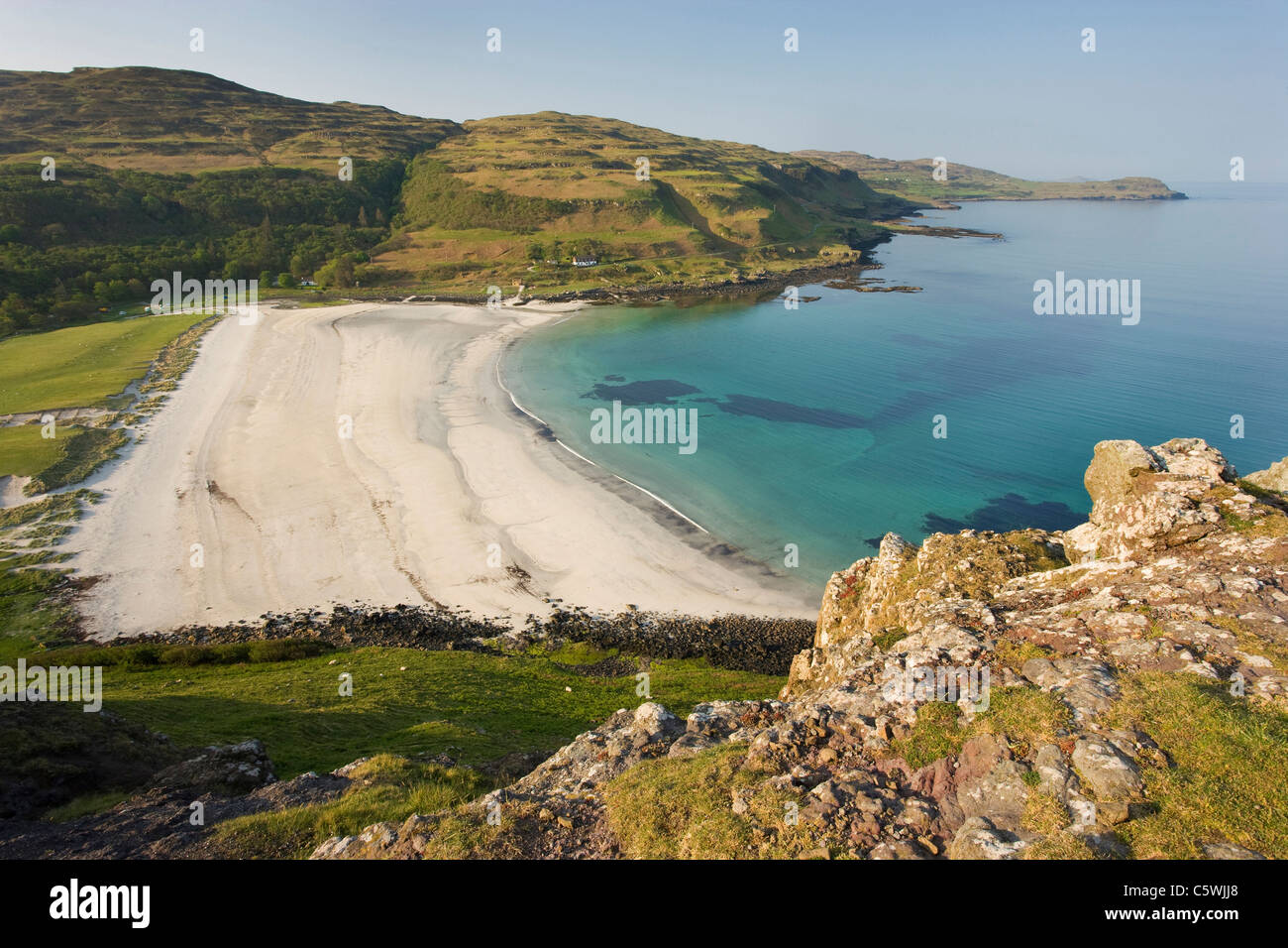 Calgary Bay, île de Mull, Ecosse, Grande-Bretagne. Banque D'Images