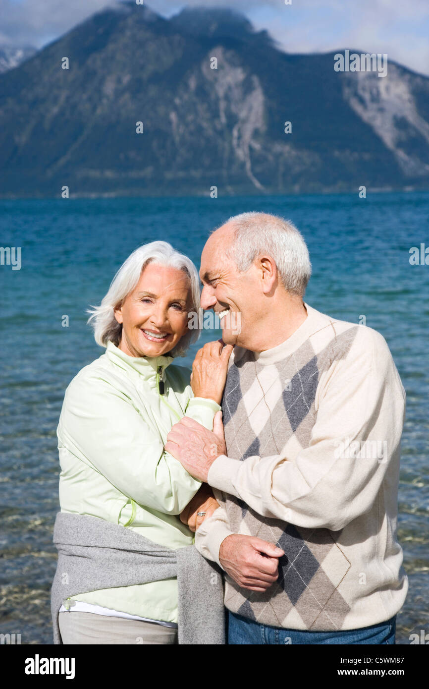 Spain, Senior couple smiling, portrait Banque D'Images