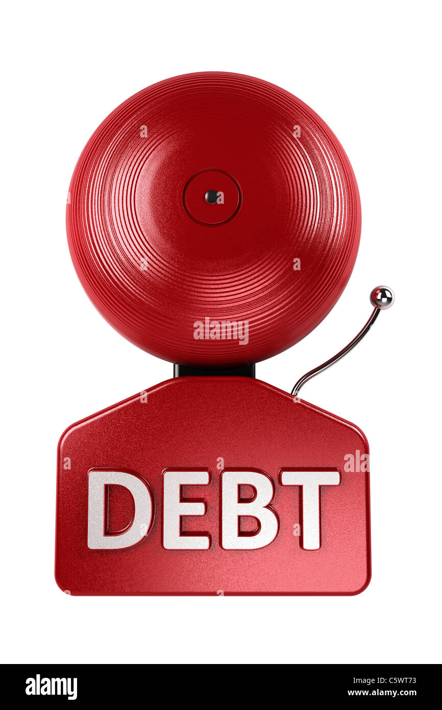 Alarme de dette Banque D'Images