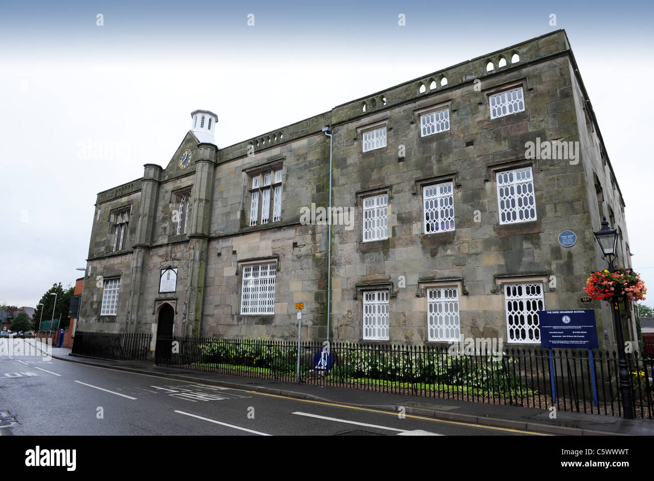 Le Dixie Grammar School à B-6742 ville du marché dans le Leicestershire Angleterre Uk Banque D'Images