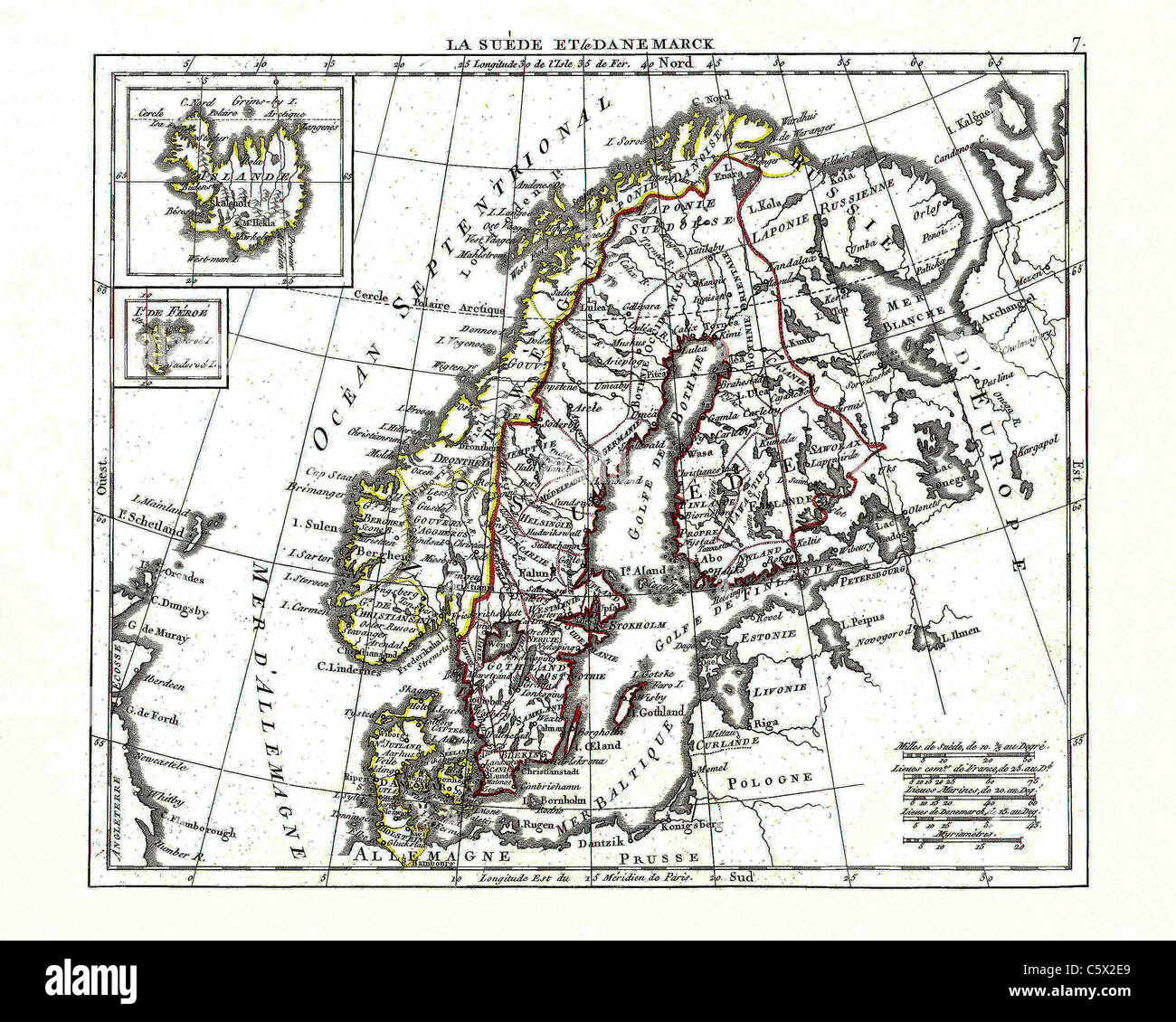 - 1806 Carte de l'atlas par Eustache Herisson d'Atlas Portatif, contenant la Géographie universelle Ancienne et Moderne Banque D'Images