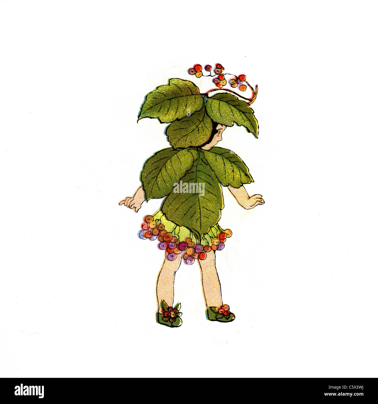 Poison Ivy - Flower Child Illustration d'un livre ancien Banque D'Images