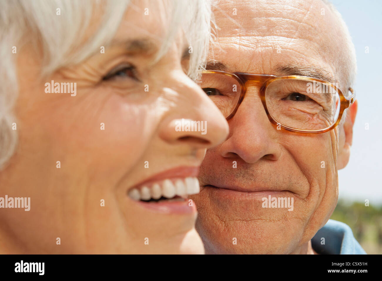 L'Espagne, Mallorca, Senior couple, portrait Banque D'Images