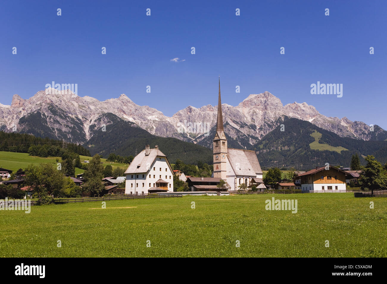 L'Autriche, Salzburger Land, Maria Alm, église de pèlerinage Banque D'Images
