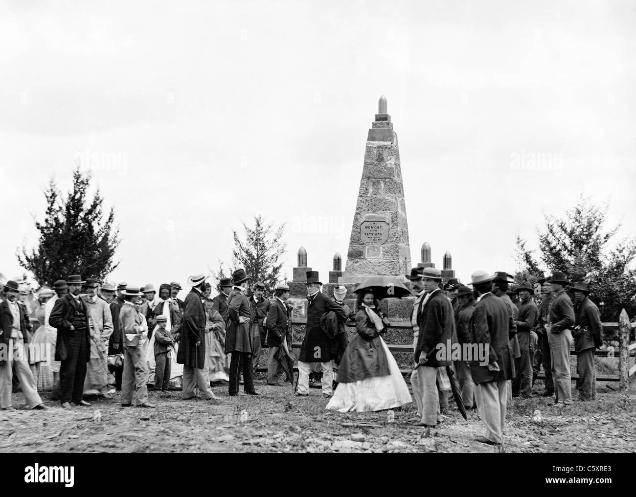 Bull Run, Virginia dévouement de la bataille monument ; Juin 1865 Banque D'Images