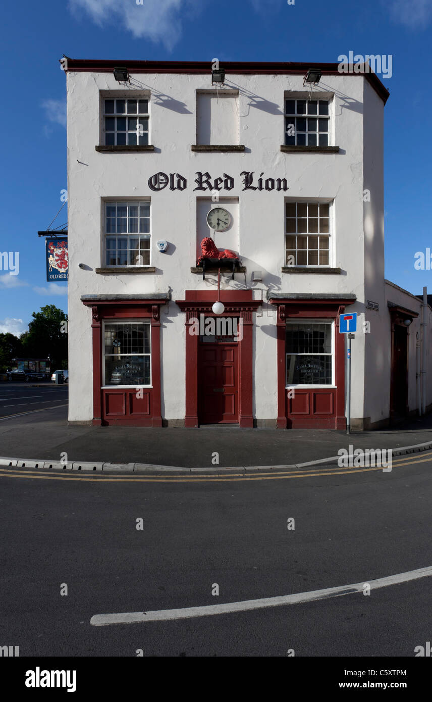 Le Red Lion Pub à Leeds. Banque D'Images