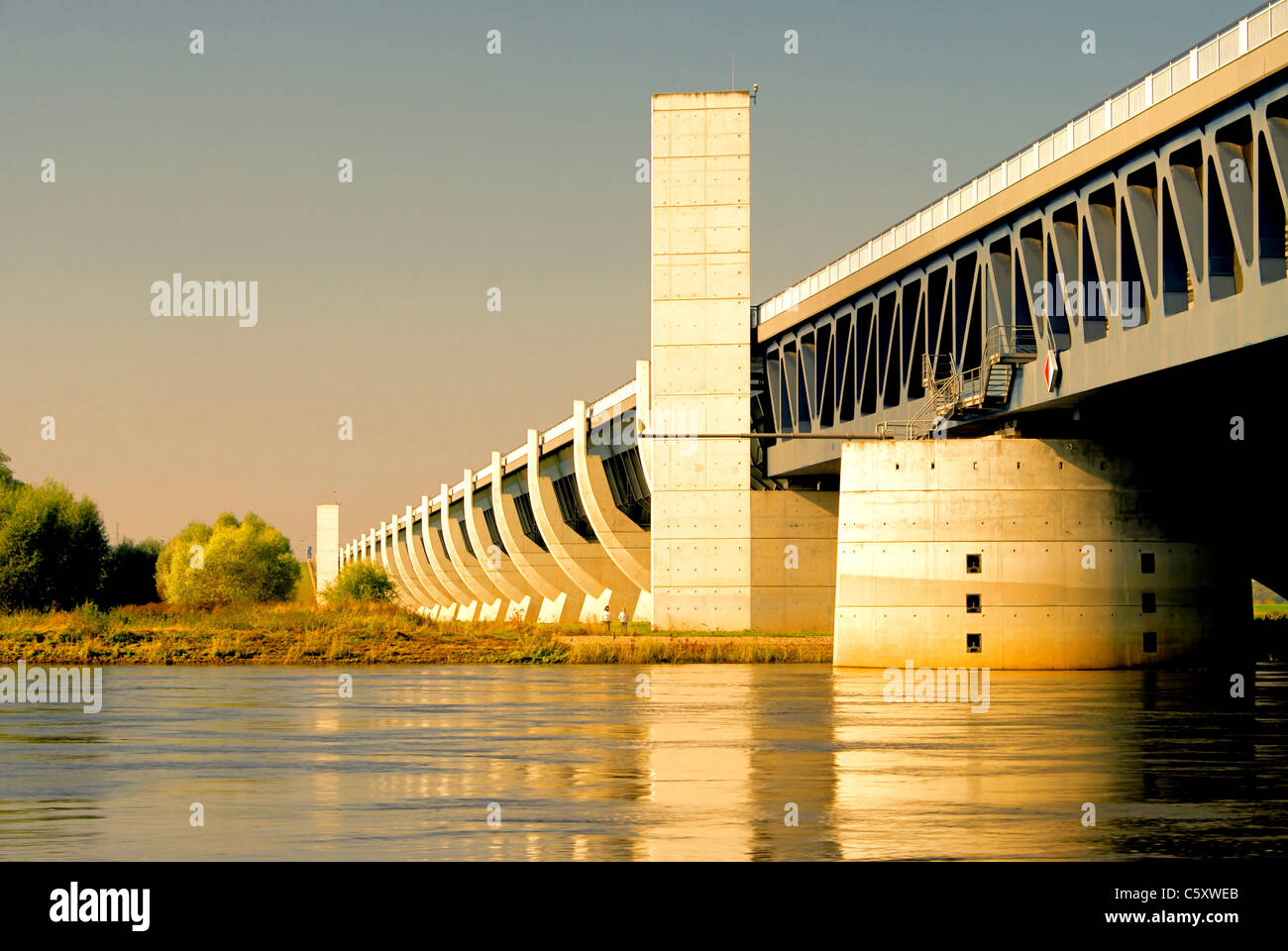 Trogbruecke - Magdeburg Magdebourg Water Bridge 08 Banque D'Images