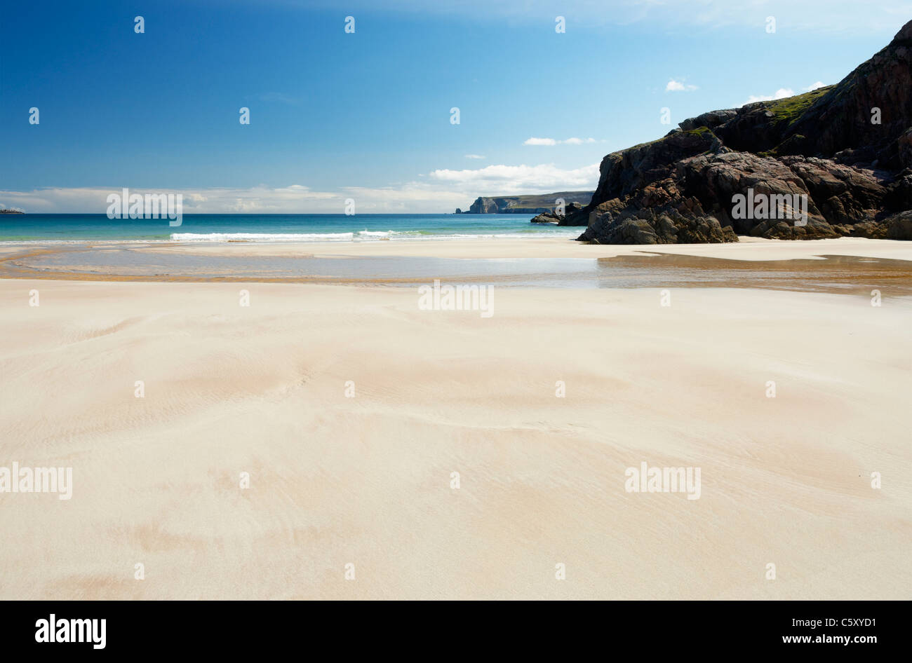Chailgeag Traigh Allt, une plage près de Durness, Sutherland, Highland, Scotland, UK. Banque D'Images