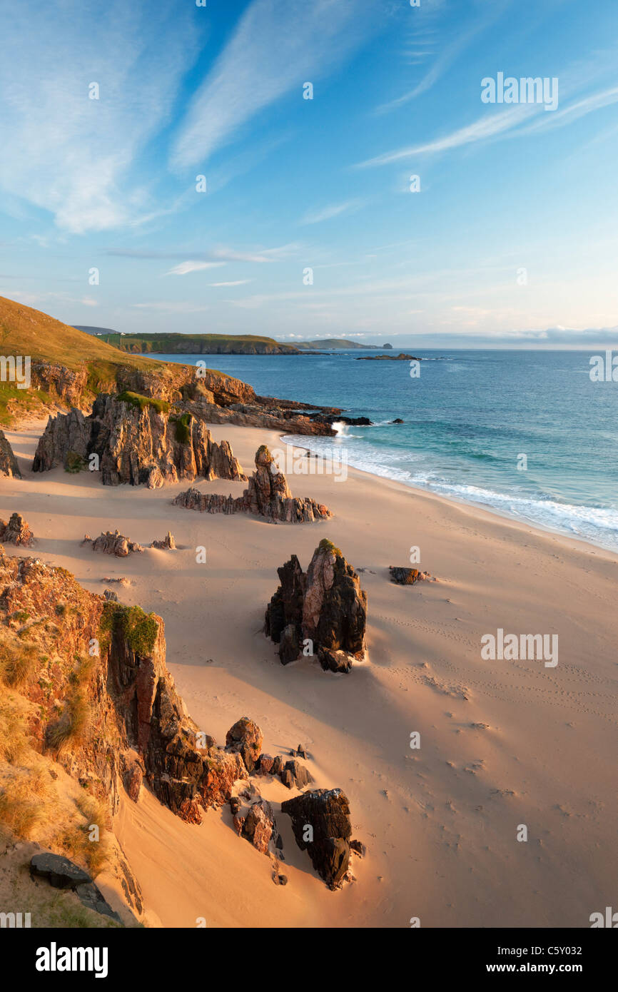 Chailgeag Traigh Allt, une plage près de Durness, Sutherland, Highland, Scotland, UK. Banque D'Images