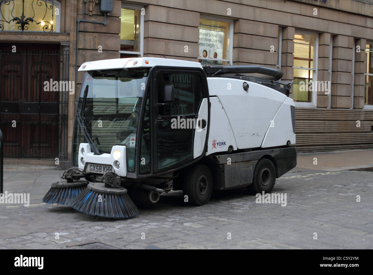 Street Sweeper motorisé de new york Banque D'Images