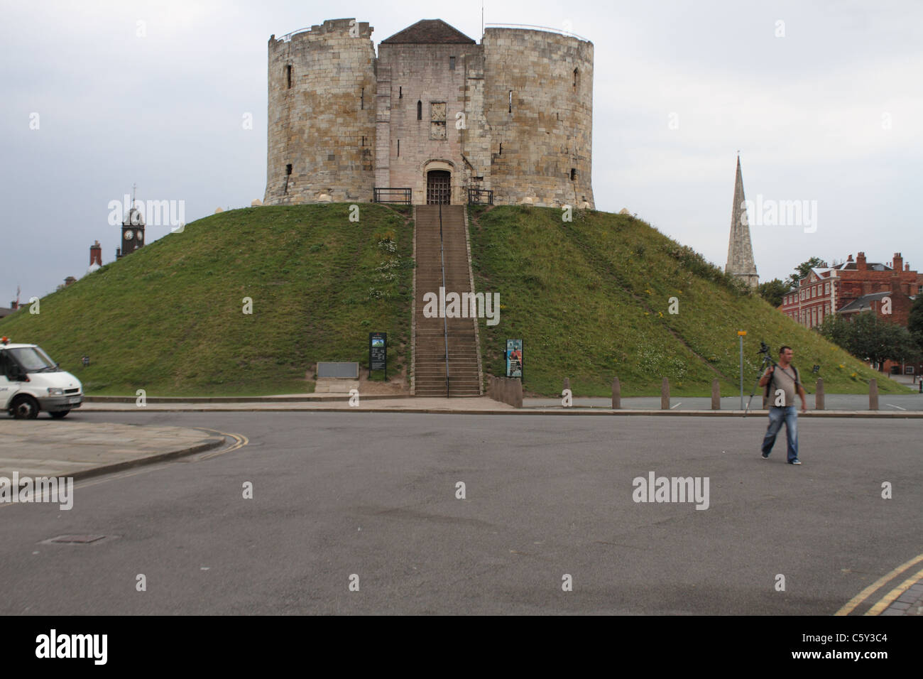 Cliffords Tower york donjon Banque D'Images
