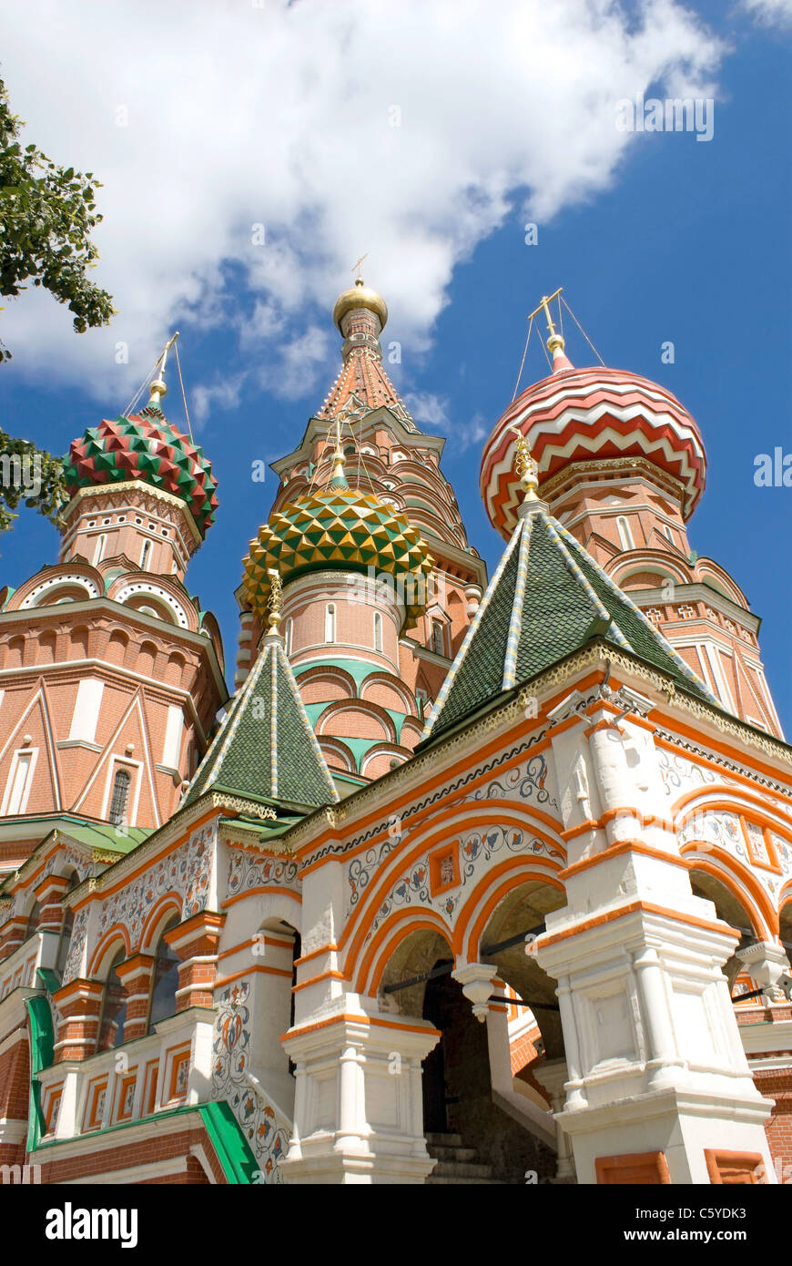 La Cathédrale St Basile (Pokrovsky Sobor) à la place Rouge, Moscou, Russie. Banque D'Images