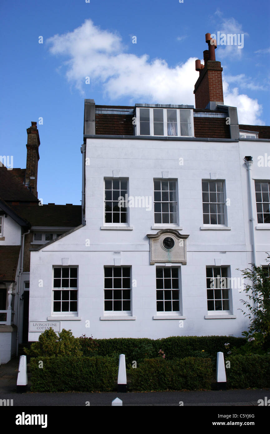 David Livingstone's house, Monken Hadley, Hertfordshire, Angleterre Banque D'Images