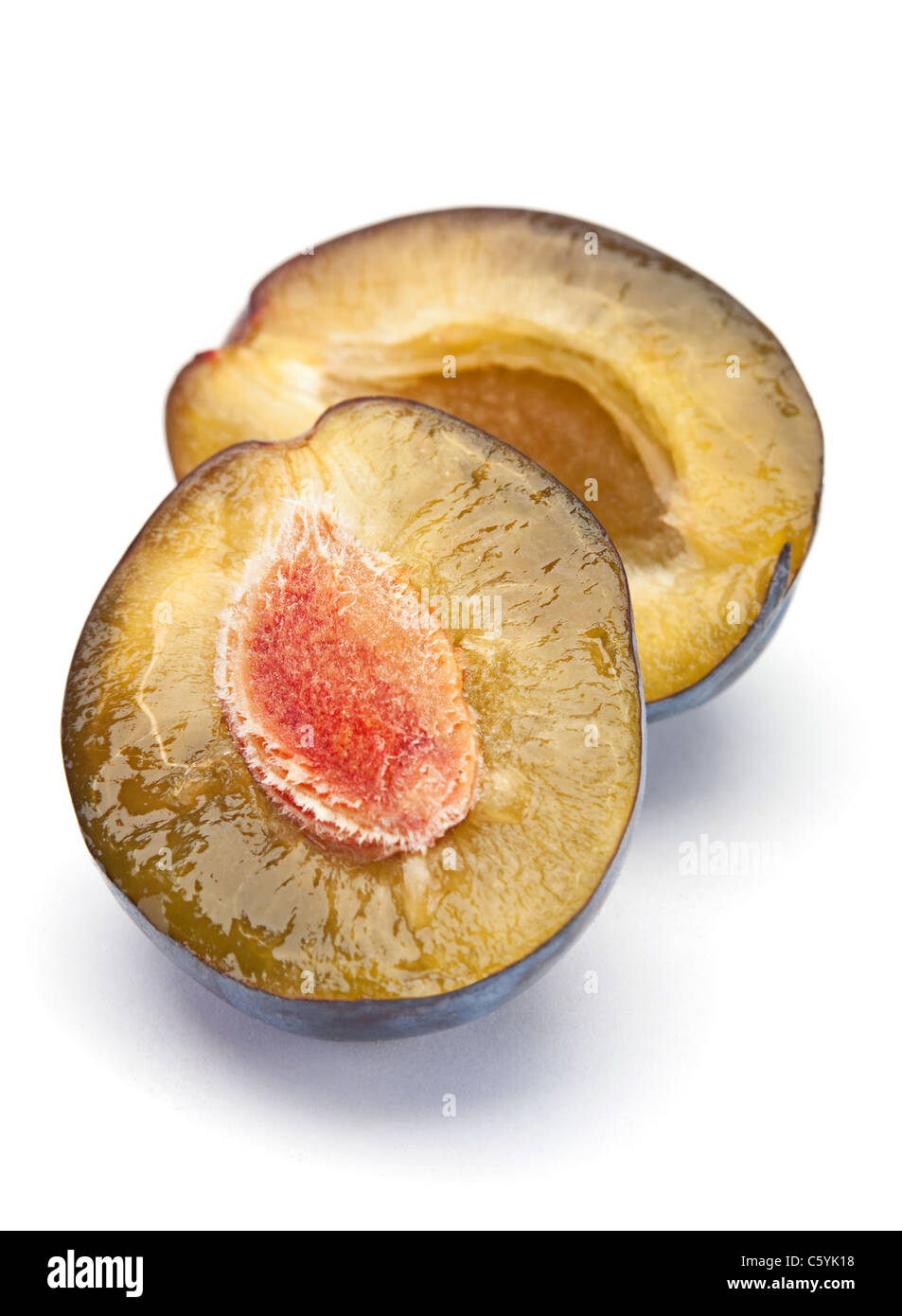 Gros plan de fruits Mûres bleu Banque D'Images