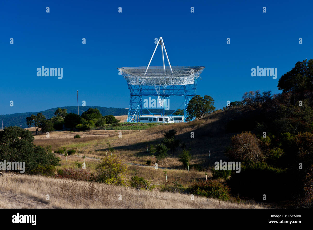 Le Plat de Stanford, un télescope radio actif, Stanford, Californie, États-Unis d'Amérique Banque D'Images